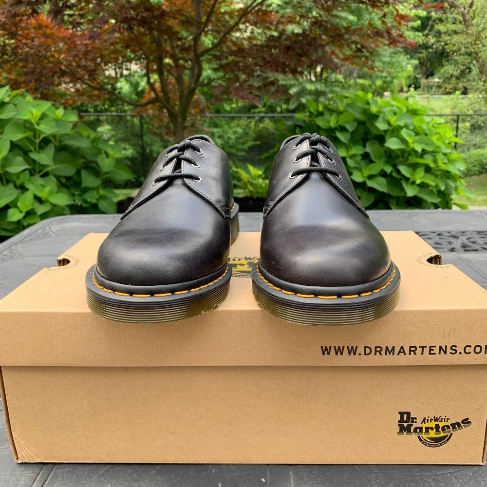 DR. MARTENS GUNMETAL ORLEANS WP LEATHER OXFORD - Picture 4 of 12